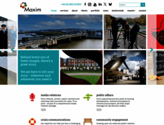 maxim-pr.co.uk screenshot