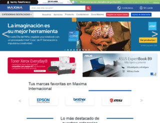 maximainternacional.com.pe screenshot