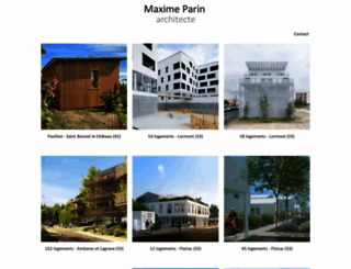 maximeparinarchitecte.com screenshot
