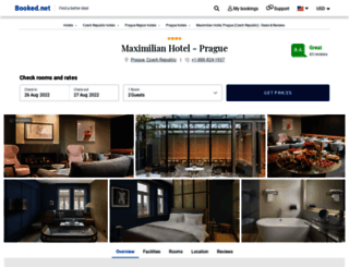 maximilian-hotel-prague.booked.net screenshot