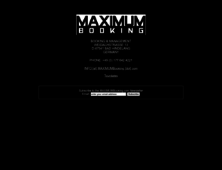 maximumbooking.com screenshot