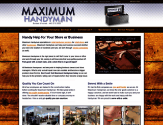 maximumhandyman.com screenshot
