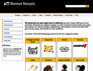 maximummotorsports.com screenshot