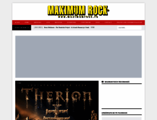 maximumrock.ro screenshot