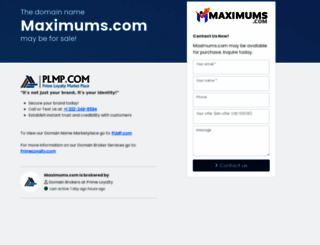 maximums.com screenshot