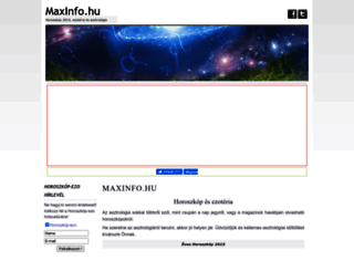maxinfo.hu screenshot