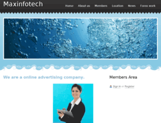 maxinfotechnology.webs.com screenshot