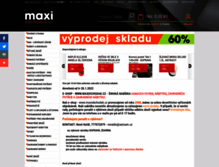maxiobchodak.cz screenshot