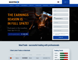 maxitrade.com screenshot