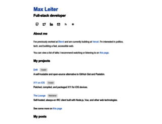 maxleiter.com screenshot
