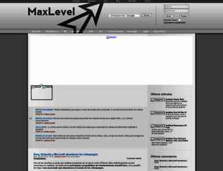 maxlevel.es screenshot