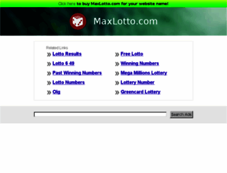 maxlotto.com screenshot