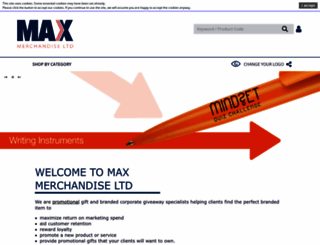 maxmerchandise.co.uk screenshot