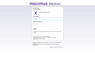maxnet.maxinc.com screenshot