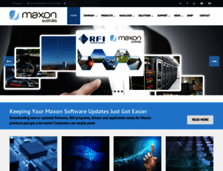 maxon.com.au screenshot