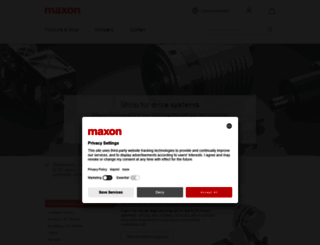 maxonmotor.co.uk screenshot