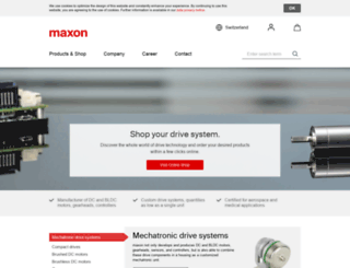 maxonmotor.com screenshot