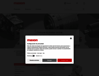 maxonmotor.es screenshot