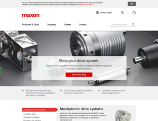 maxonmotorusa.com screenshot