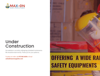 maxonsupplies.com screenshot