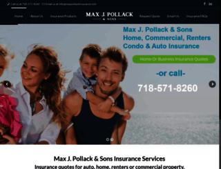 maxpollackinsurance.com screenshot