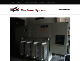 maxpowersystems.co.in screenshot