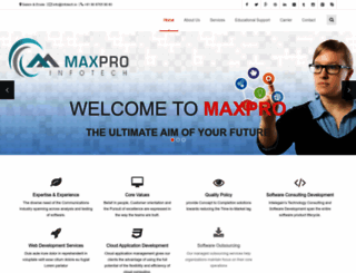 maxproinfotech.in screenshot