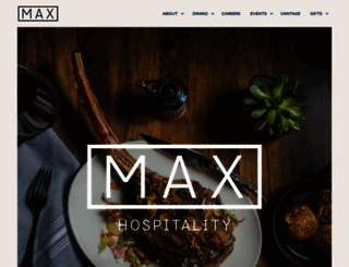 maxrestaurantgroup.com screenshot
