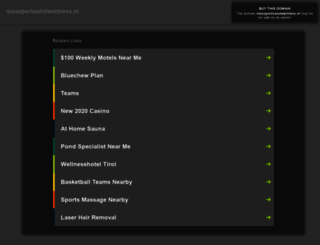 maxsportsandwellness.nl screenshot