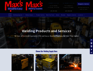 maxsweldingsupplies.com screenshot