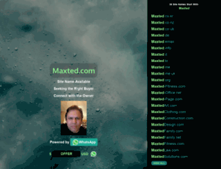 maxted.com screenshot