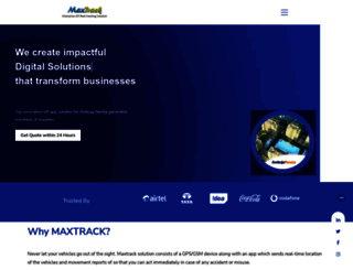 maxtrack.in screenshot