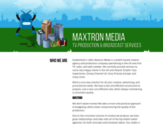 maxtronmedia.com screenshot