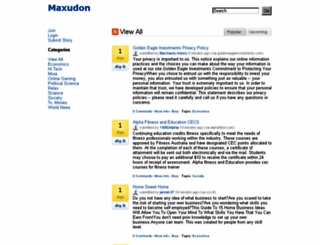 maxudon.com screenshot