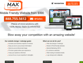 maxwebdesign.com screenshot