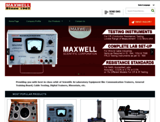 maxwellcabletesting.com screenshot
