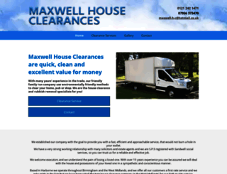 maxwellhouseclearances.co.uk screenshot