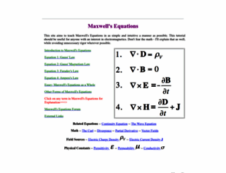 maxwells-equations.com screenshot