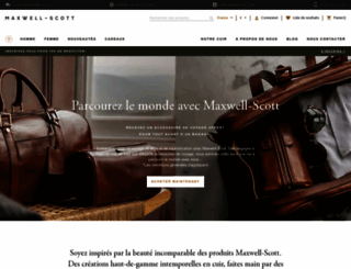 maxwellscottbags.fr screenshot
