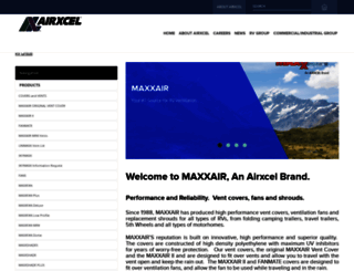 maxxair.com screenshot
