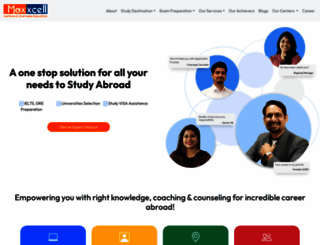maxxcelloverseas.com screenshot
