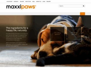maxxipaws.com screenshot