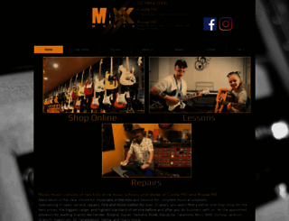maxxmusic.com.au screenshot