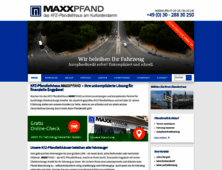 maxxpfand.de screenshot