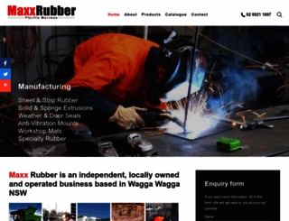 maxxrubber.com.au screenshot