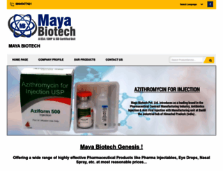 mayabiotech.in screenshot