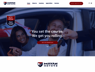 mayan-motors.com screenshot