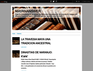 mayananswer.over-blog.com screenshot