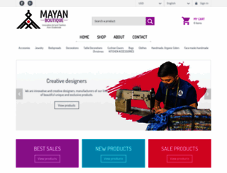 mayanboutique.com screenshot