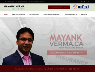 mayankverma.ca screenshot